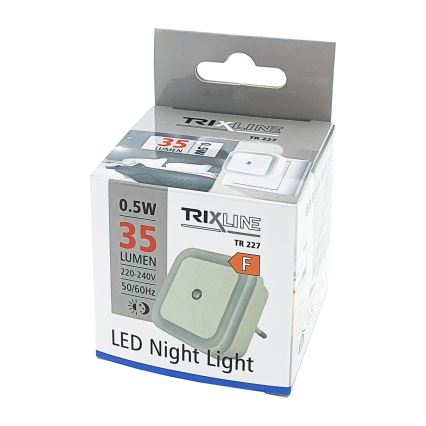 LED-yövalo anturilla LED/0,5W/230V valkoinen