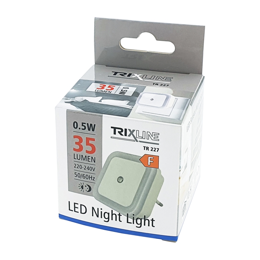 LED-yövalo anturilla LED/0,5W/230V valkoinen