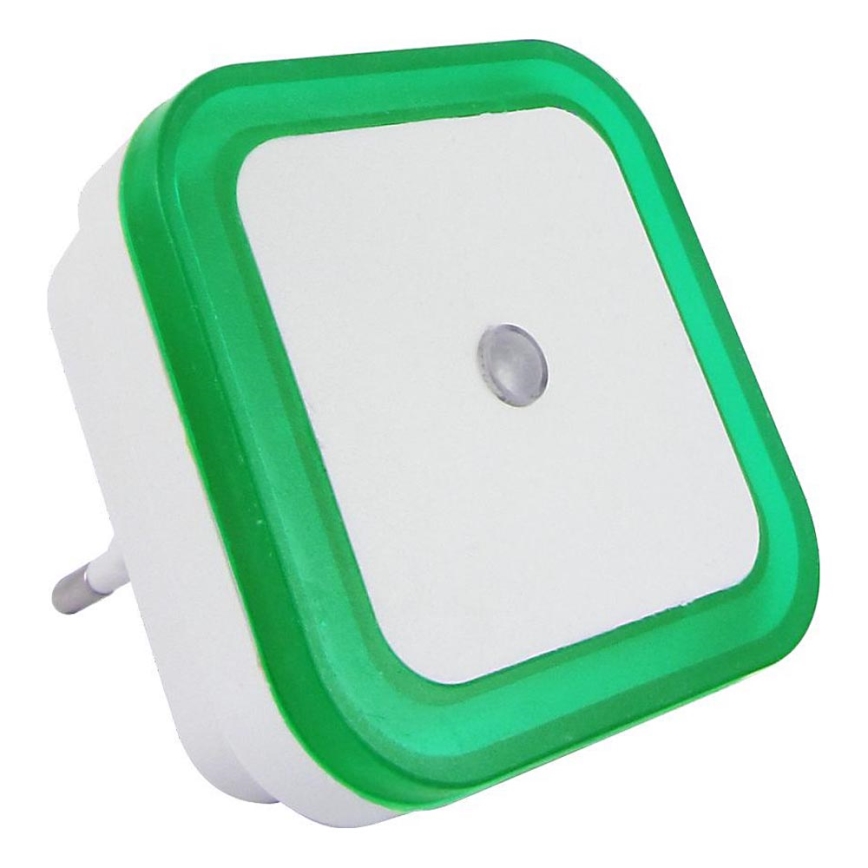 LED-yövalo anturilla LED/0,5W/230V vihreä