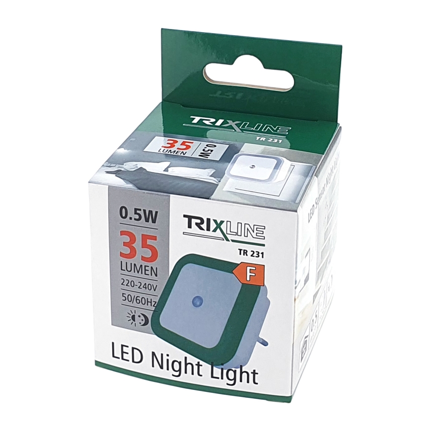 LED-yövalo anturilla LED/0,5W/230V vihreä