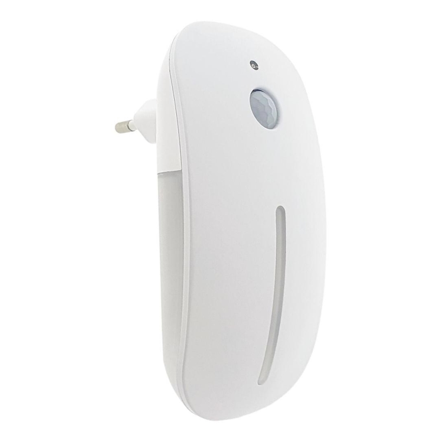 LED-yövalo anturilla LED/1W/230V valkoinen