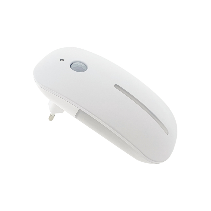 LED-yövalo anturilla LED/1W/230V valkoinen