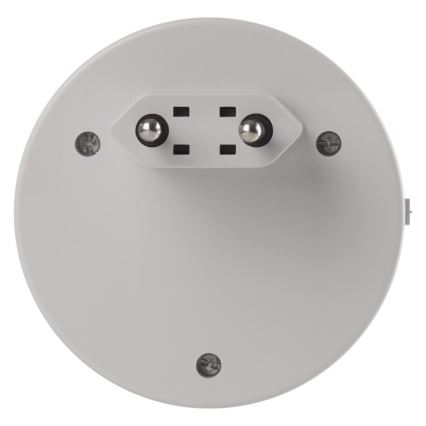 LED-yövalo pistorasian valotunnistimella + 2xUSB 3xLED / 0,3W / 230V