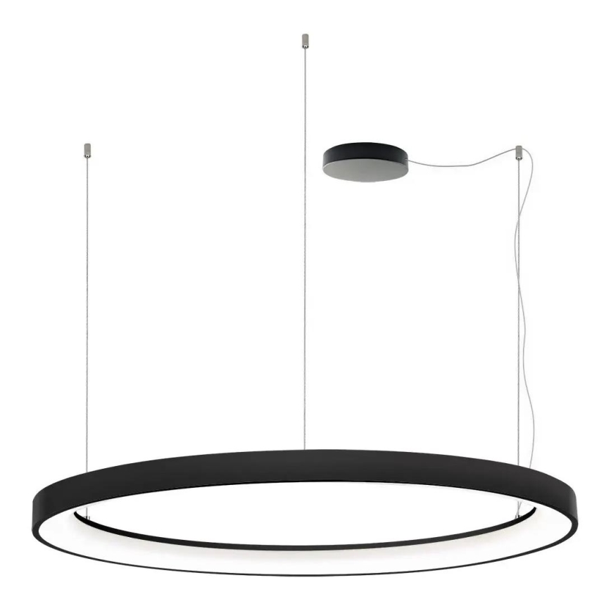LED2 - LED-himmennettävä kattokruunu johdossa BELLA LED/80W/230V 3000K/4000K musta