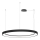 LED2 - LED-himmennettävä kattokruunu johdossa BELLA LED/80W/230V 3000K/4000K musta