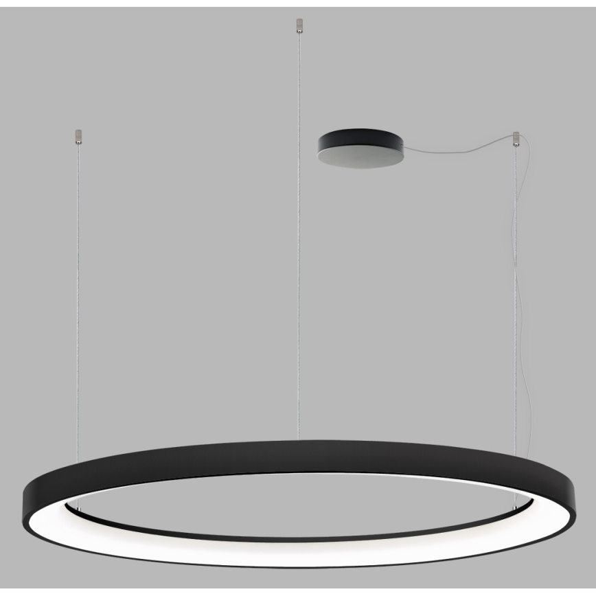 LED2 - LED-himmennettävä kattokruunu johdossa BELLA LED/80W/230V 3000K/4000K musta
