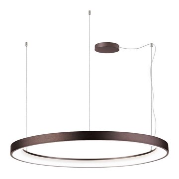 LED2 - LED Himmennettävä kattokruunu johdossa BELLA LED/80W/230V 3000K/4000K ruskea