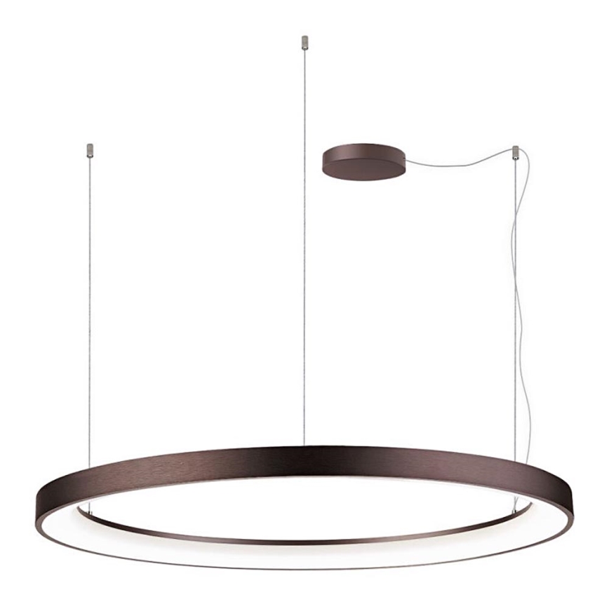LED2 - LED Himmennettävä kattokruunu johdossa BELLA LED/80W/230V 3000K/4000K ruskea