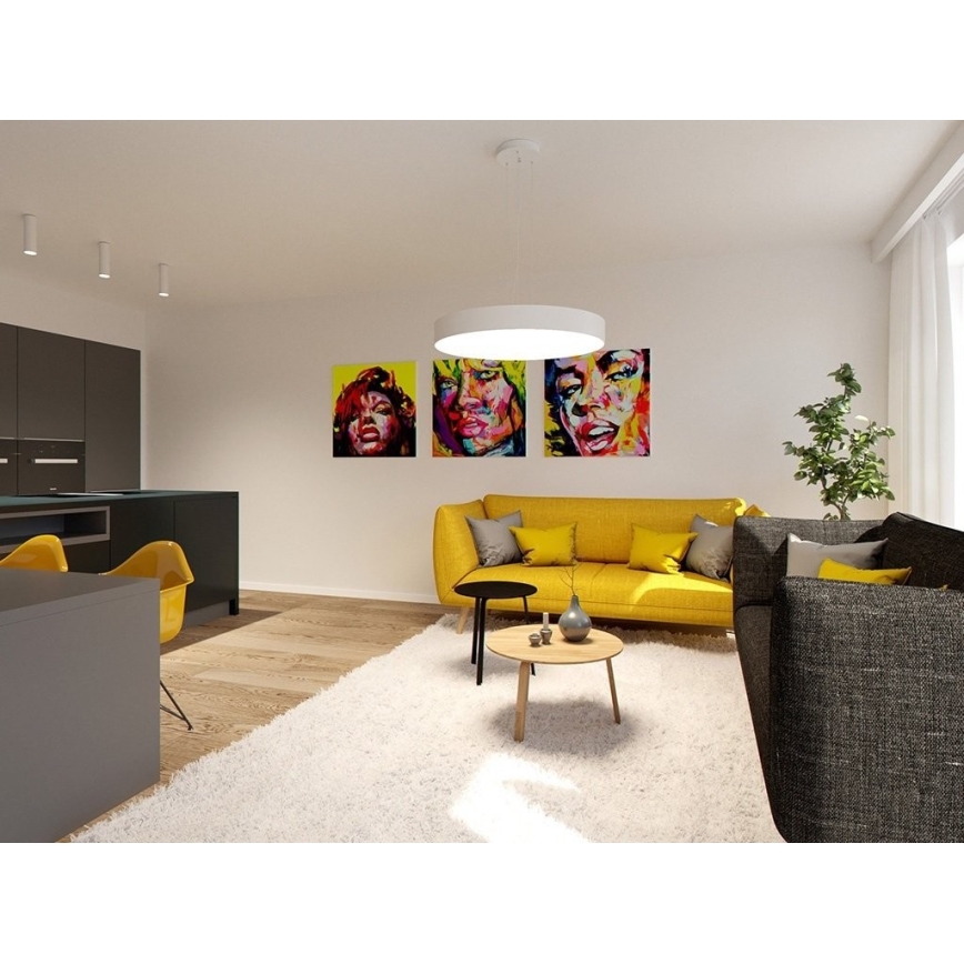 LED2 - LED Himmennettävä kattokruunu johdossa MONO LED/153W/230V 3000K/4000K valkoinen