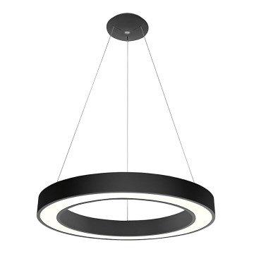 LED2 - LED-himmennettävä kattokruunu johdossa SATURN LED/50W/230V 3000K/4000K musta
