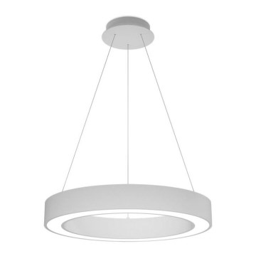 LED2 - LED-himmennettävä kattokruunu johdossa SATURN LED/50W/230V 3000K/4000K valkoinen