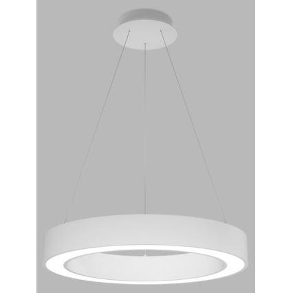 LED2 - LED-himmennettävä kattokruunu johdossa SATURN LED/50W/230V 3000K/4000K valkoinen