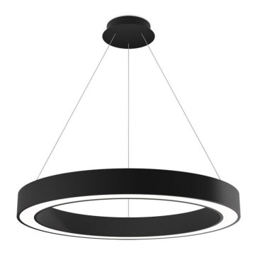 LED2 - LED-himmennettävä kattokruunu johdossa SATURN LED/60W/230V 3000K/4000K musta