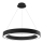 LED2 - LED-himmennettävä kattokruunu johdossa SATURN LED/60W/230V 3000K/4000K musta