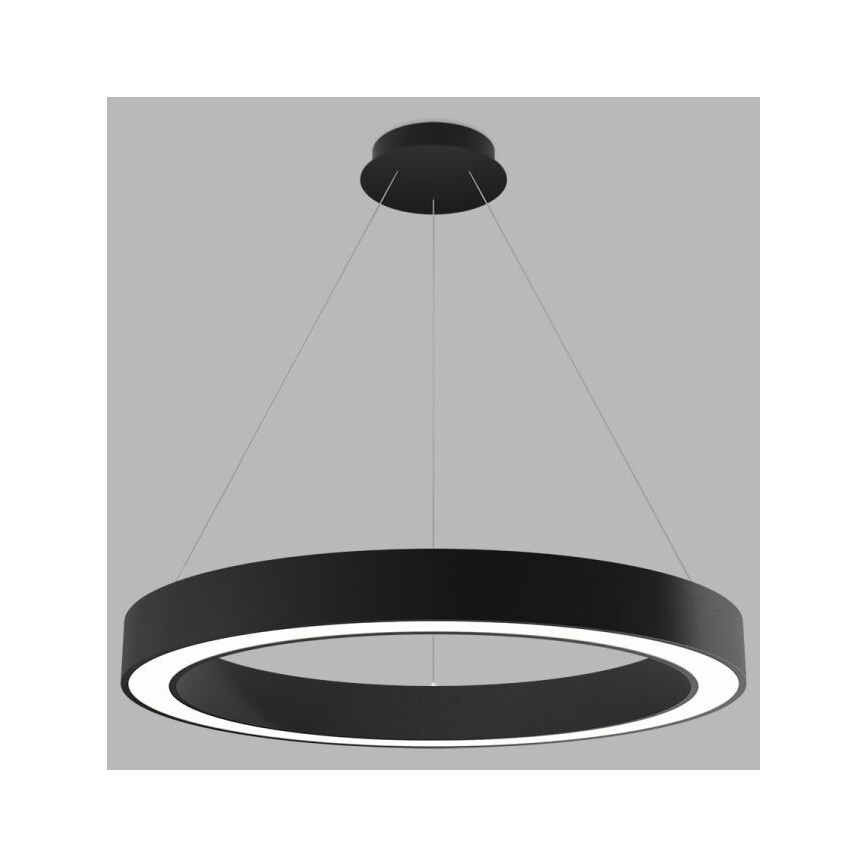 LED2 - LED-himmennettävä kattokruunu johdossa SATURN LED/60W/230V 3000K/4000K musta