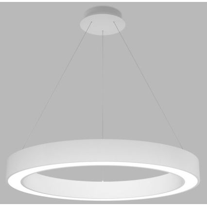 LED2 - LED-himmennettävä kattokruunu johdossa SATURN LED/60W/230V 3000K/4000K valkoinen