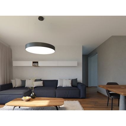 LED2 - LED-himmennettävä kattokruunu nauhalla MONO LED/100W/230V 3000K/4000K musta