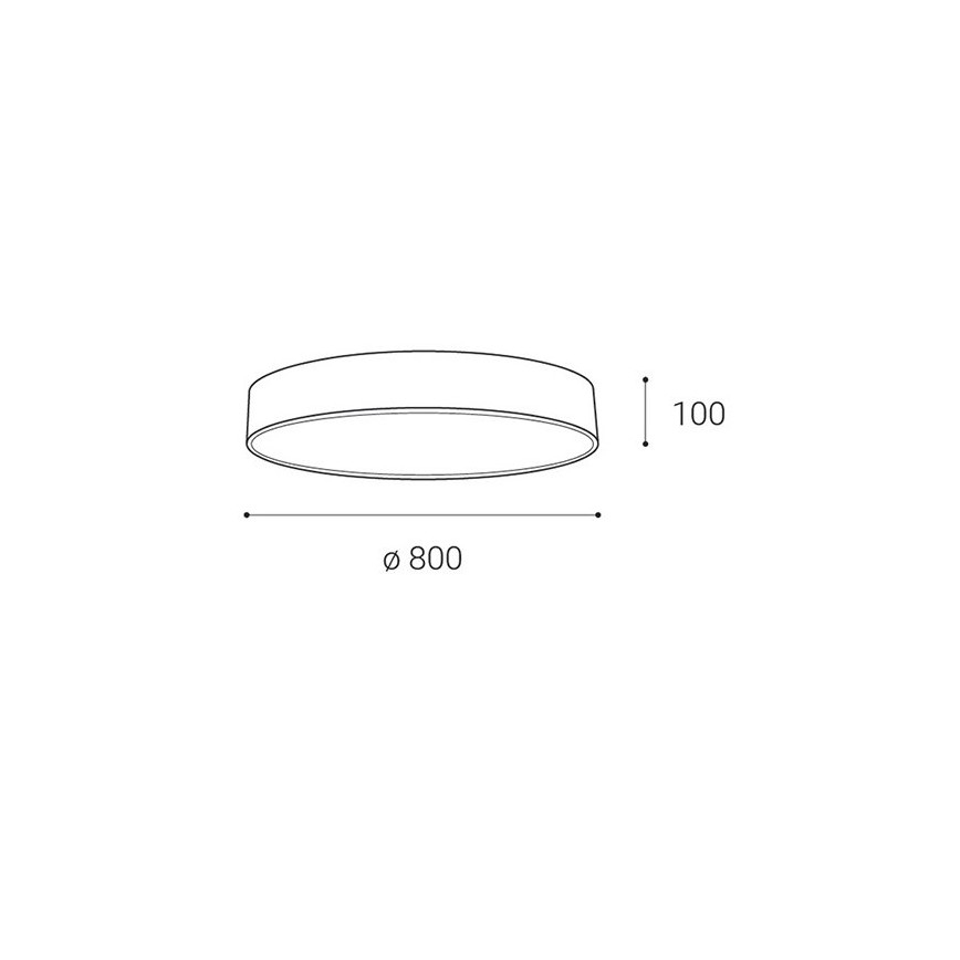 LED2 - LED Himmennettävä kattovalo MONO LED/100W/230V 3000K/4000K musta