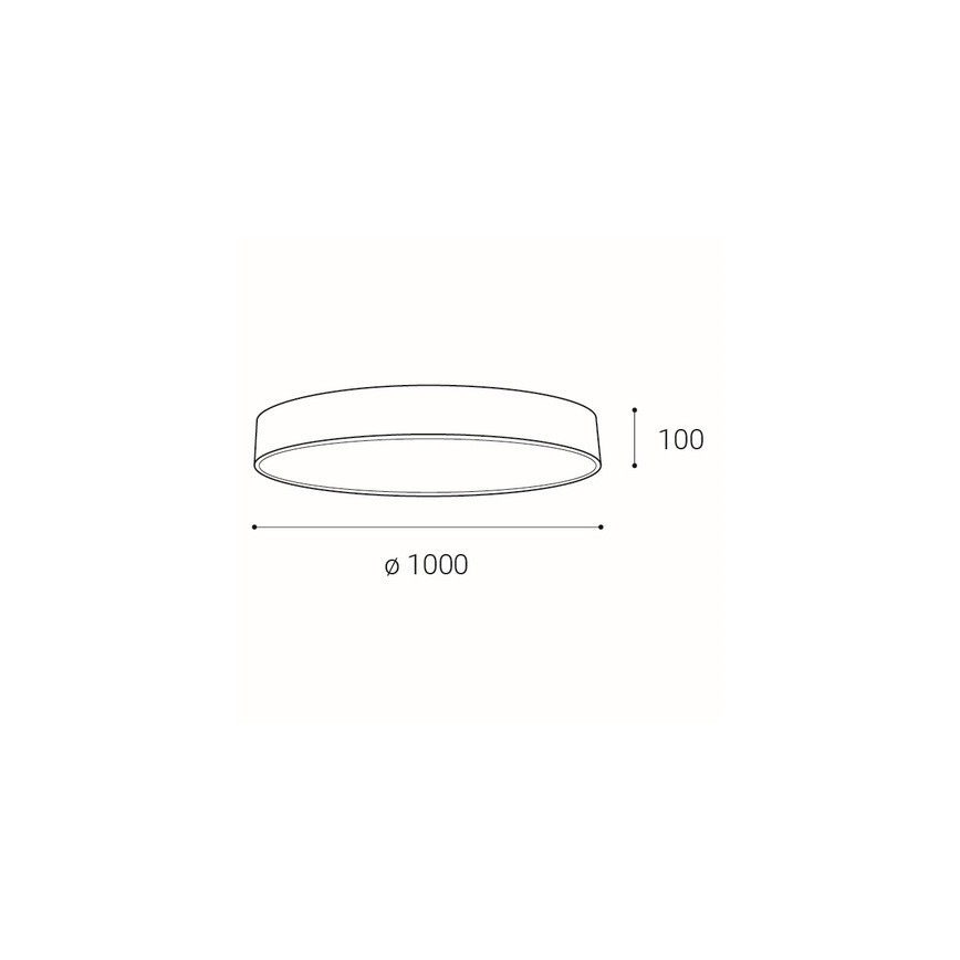 LED2 - LED Himmennettävä kattovalo MONO LED/153W/230V 3000K/4000K valkoinen
