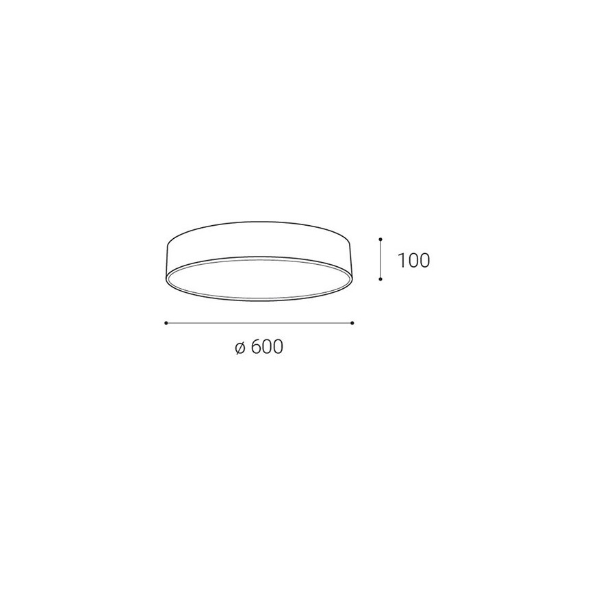 LED2 - LED Himmennettävä kattovalo MONO LED/60W/230V 3000K/4000K musta