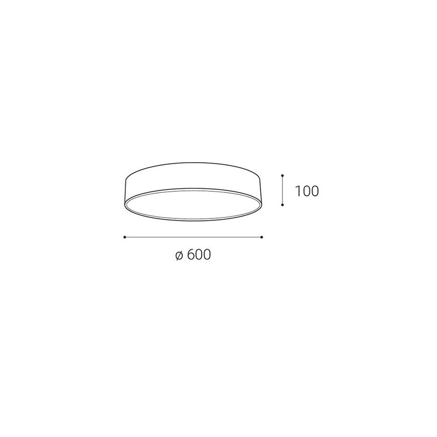 LED2 - LED Himmennettävä kattovalo MONO LED/60W/230V 3000K/4000K valkoinen