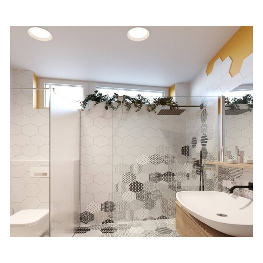 LED2-LED Himmennettävä upotettava kylpyhuonevalo ZETA LED/10W/230V 3000K IP44