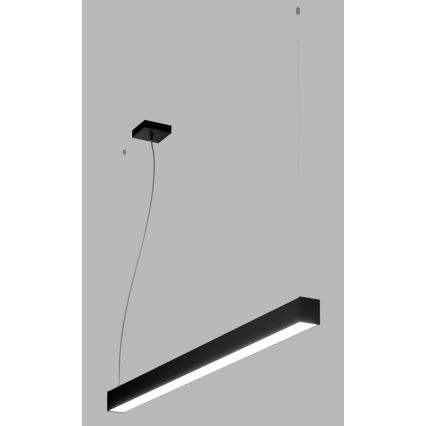 LED2 - LED-kattokruunu johdossa NOLI LED/40W/230V 3000K/3500K/4000K musta