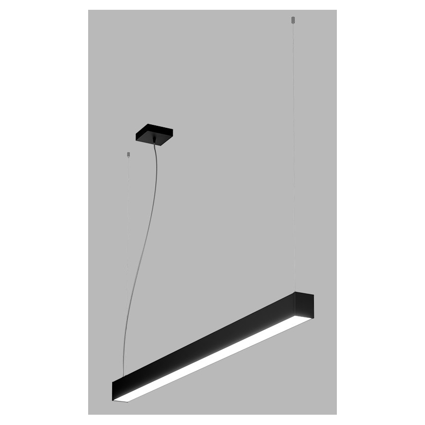 LED2 - LED-kattokruunu johdossa NOLI LED/40W/230V 3000K/3500K/4000K musta
