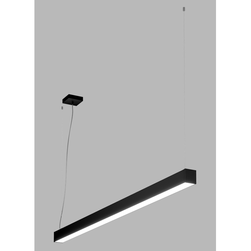 LED2 - LED-kattokruunu johdossa NOLI LED/60W/230V 3000K/3500K/4000K musta