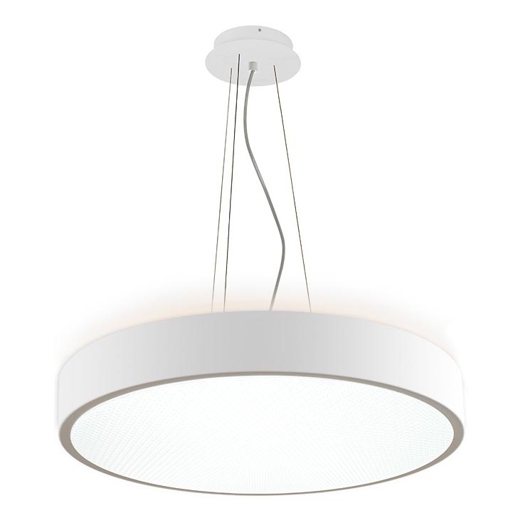 LED2 - LED-kattokruunu johdossa ROTO LED/48W/230V 2700K/3300K/4000K IP40 valkoinen halkaisija 40 cm