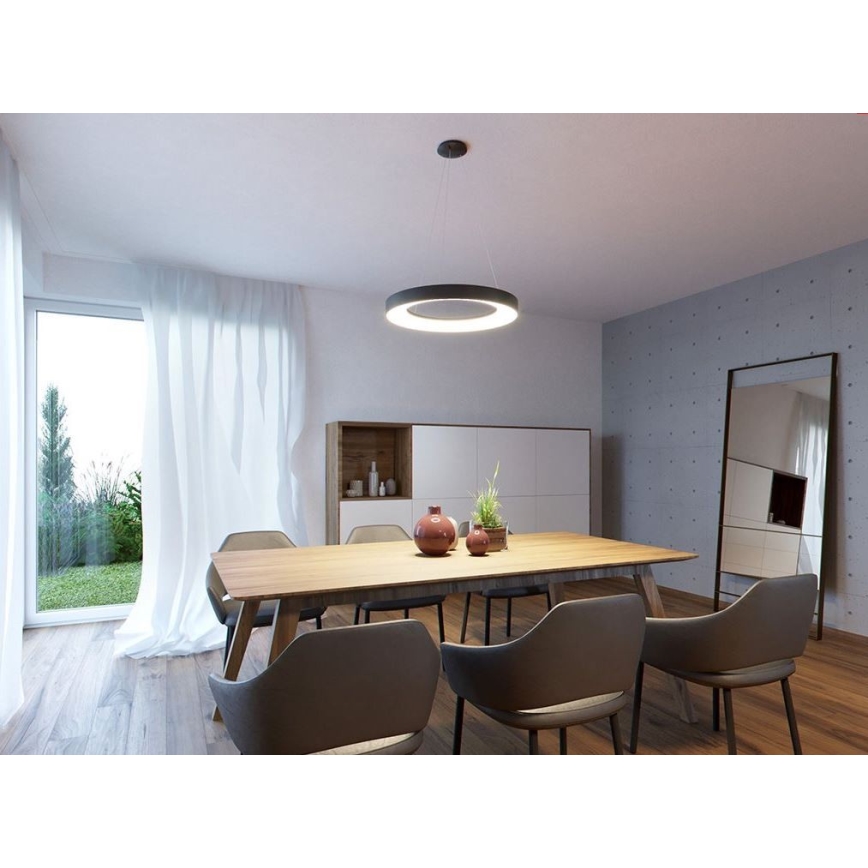 LED2 - LED-kattokruunu narussa BELLA LED / 40W / 230V 3000 / 4000K musta