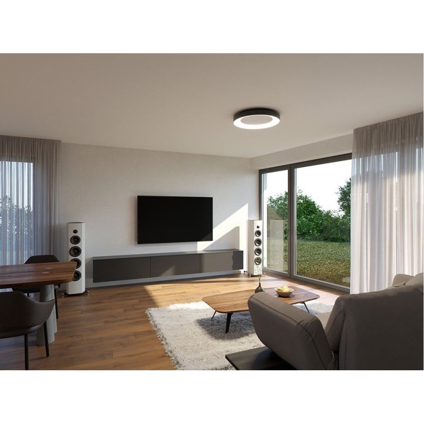 LED2 - LED-kattovalaisin BELLA LED/40W/230V 3000/4000K musta