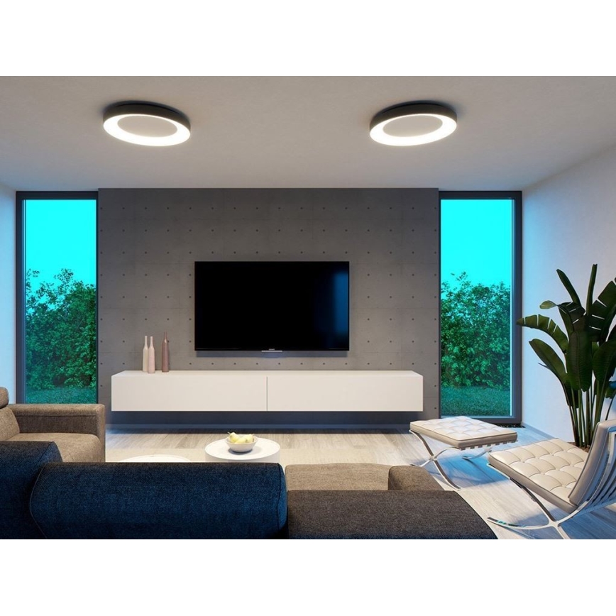 LED2 - LED-kattovalaisin BELLA LED/40W/230V 3000/4000K musta