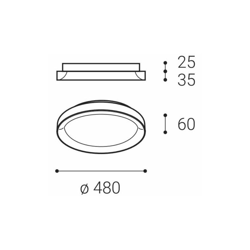 LED2 - LED-kattovalaisin BELLA SLIM LED/38W/230V 3000/4000K musta