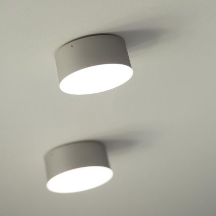 LED2 - LED-kattovalaisin BUTTON LED/17W/230V hopea