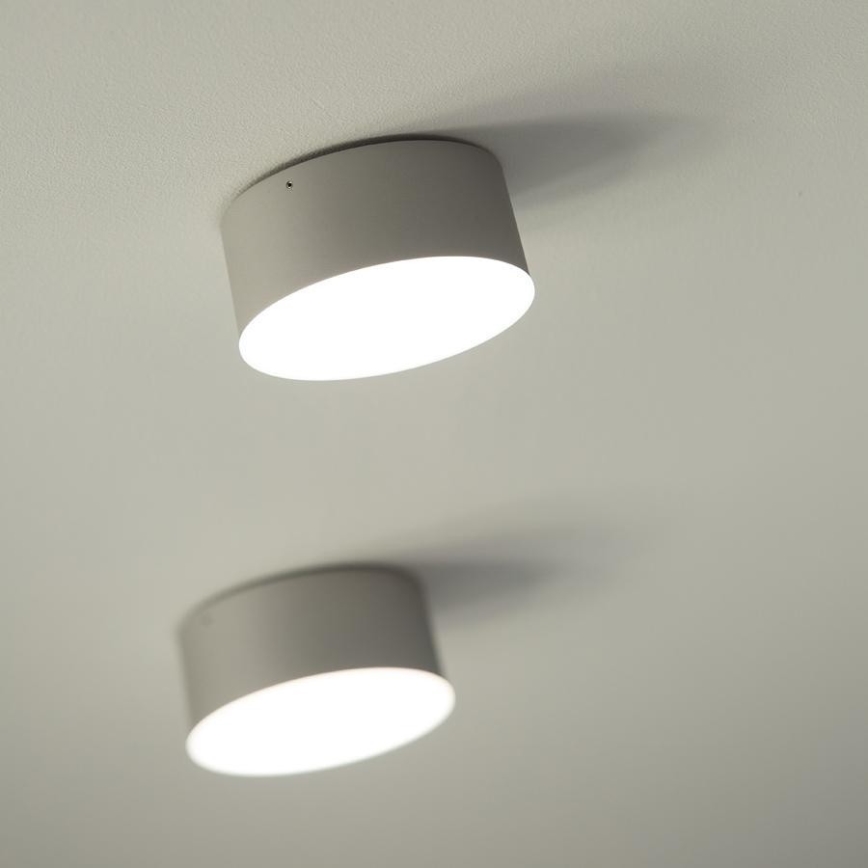 LED2 - LED-kattovalaisin BUTTON LED/17W/230V hopea