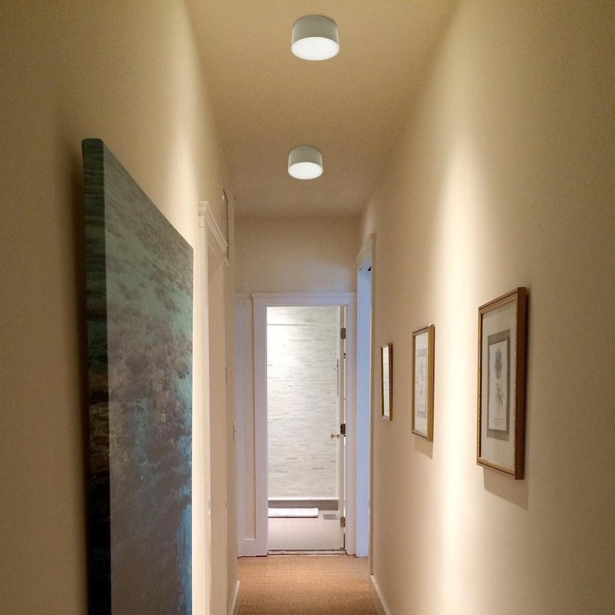 LED2 - LED-kattovalaisin BUTTON LED/17W/230V hopea