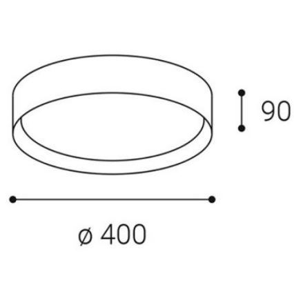 LED2 - LED-kattovalaisin MILA LED / 30W / 230V 3000 / 4000K