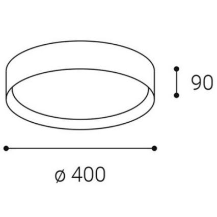 LED2 - LED-kattovalaisin MILA LED/30W/230V 3000/4000K