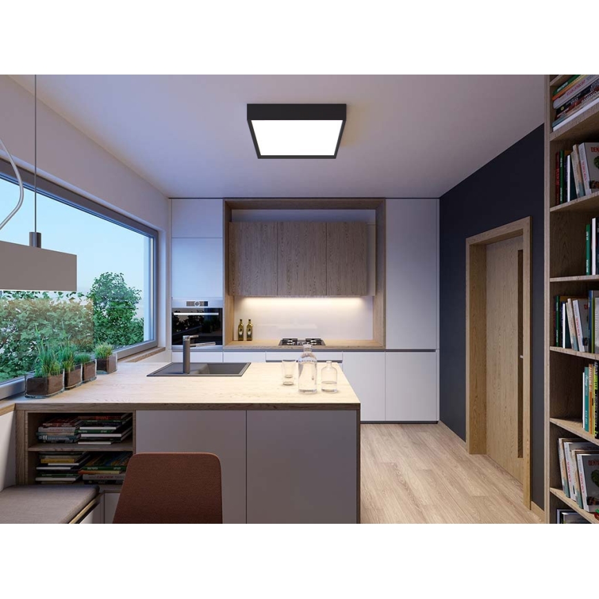 LED2 - LED-kattovalaisin MILO LED / 30W / 230V musta 3000 / 4000K