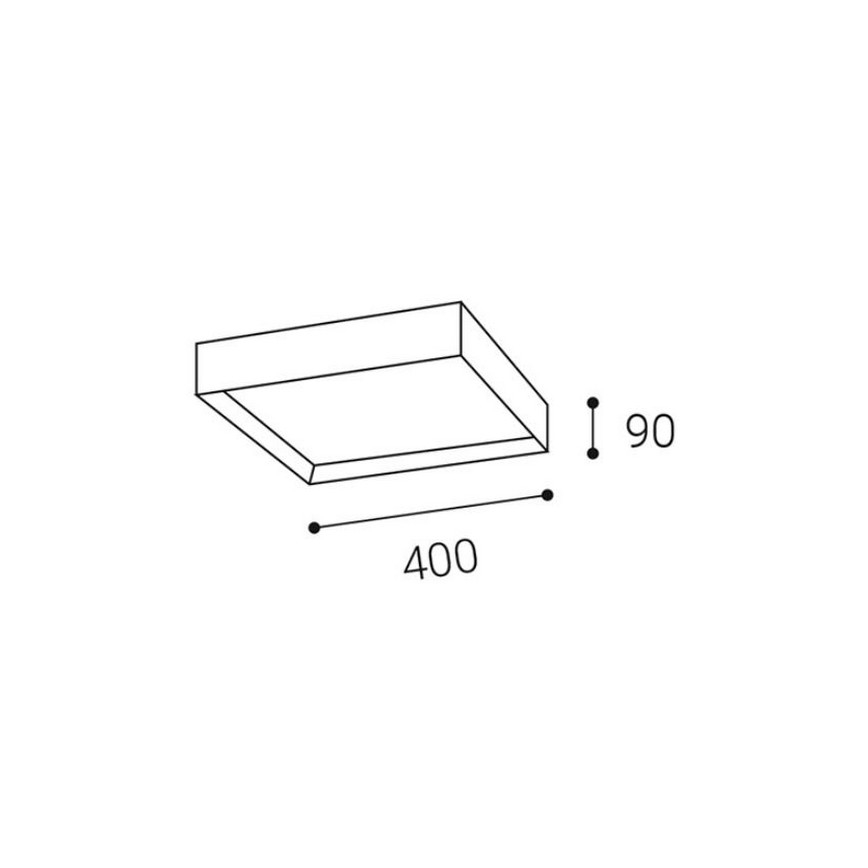 LED2 - LED-kattovalaisin MILO LED / 30W / 230V musta 3000 / 4000K