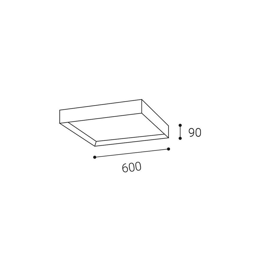 LED2 - LED-kattovalaisin MILO LED / 60W / 230V 3000 / 4000K