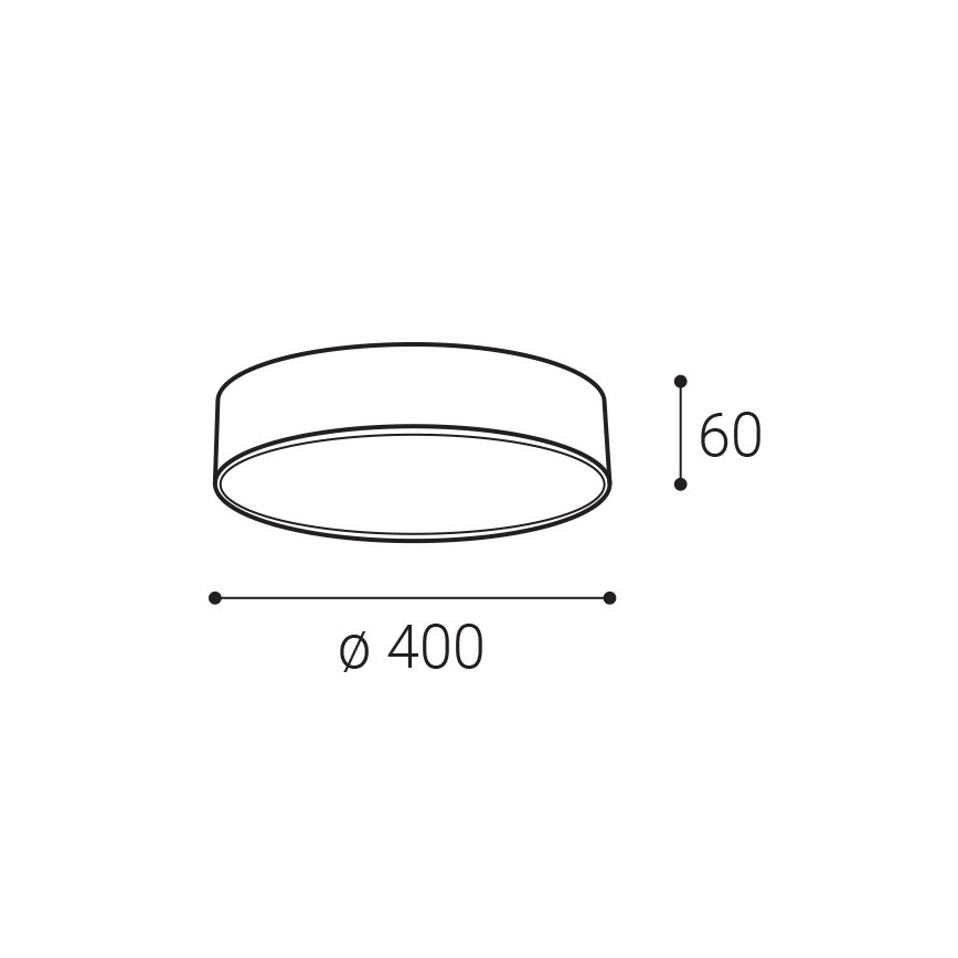 LED2 - LED-kattovalaisin MONO LED/30W/230V 3000K/4000K musta