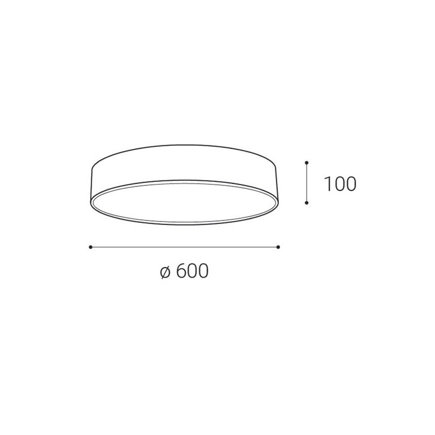 LED2 - LED-kattovalaisin MONO LED/60W/230V 3000/4000K valkoinen