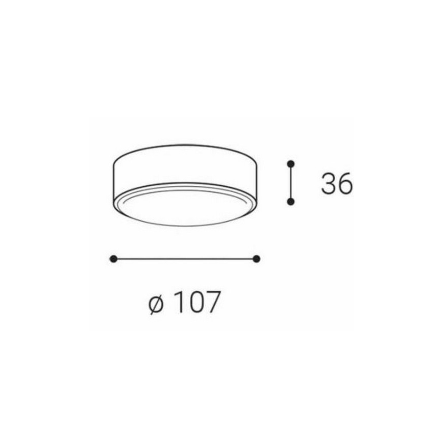 LED2 - LED-kattovalaisin ROLO LED/6W/230V IP65 antrasiitti