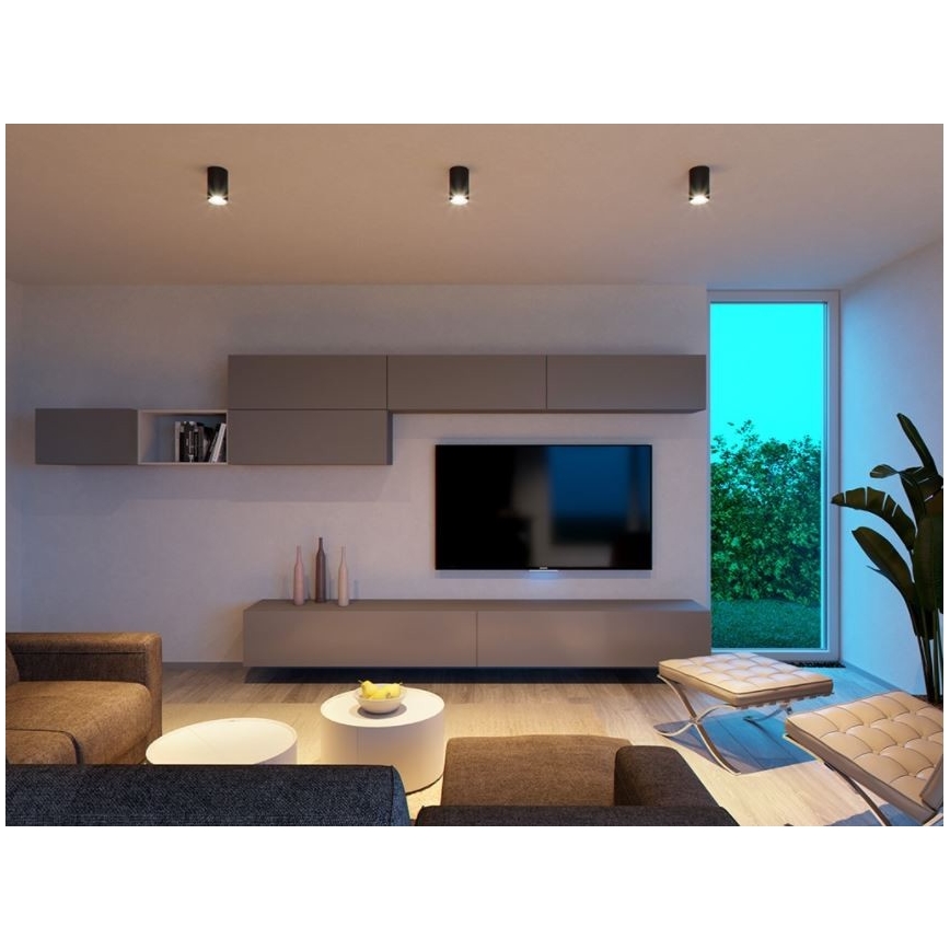 LED2 - LED-kattovalaisin TUBUS LED/9W/230V musta