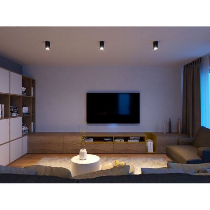 LED2 - LED-kattovalaisin TUBUS LED/9W/230V musta