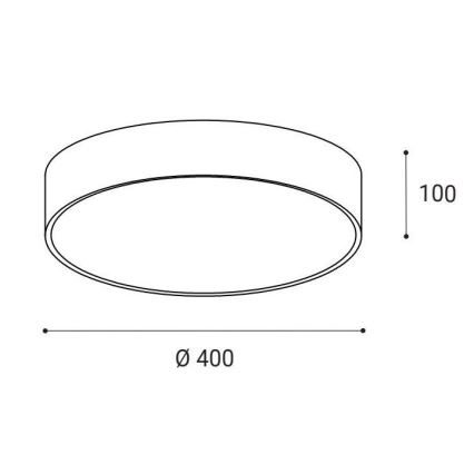 LED2 - LED Kattovalo MONO LED/30W/230V 3000K/4000K musta