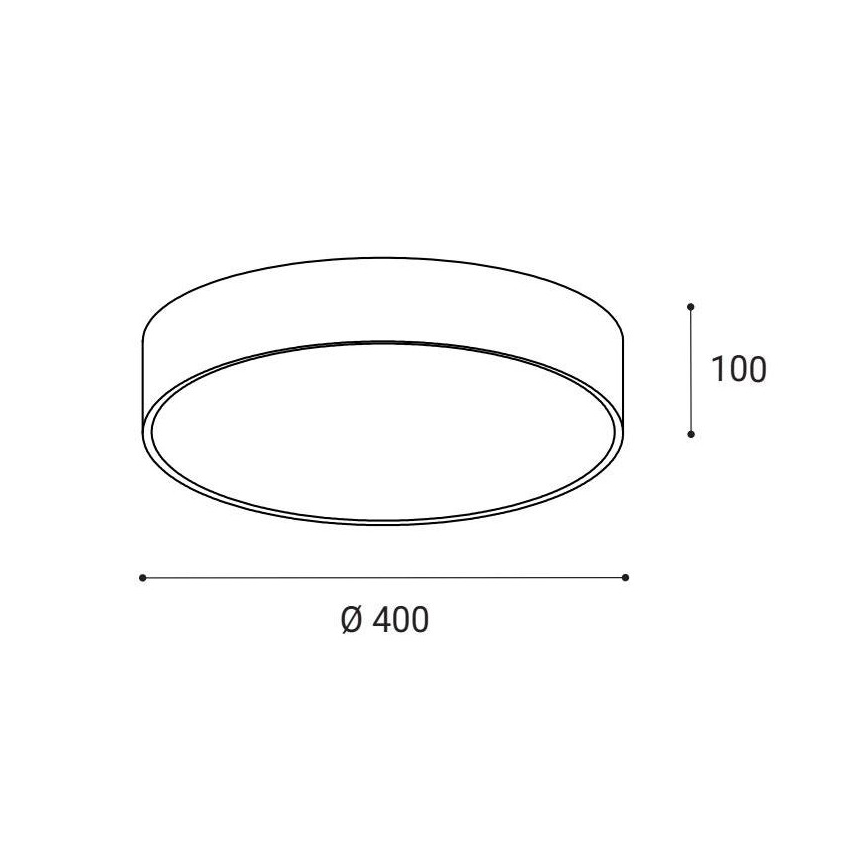 LED2 - LED Kattovalo MONO LED/30W/230V 3000K/4000K musta