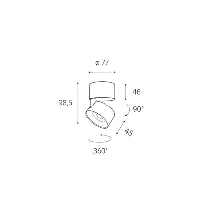 LED2 - LED-kohdevalaisin KLIP ON LED/11W/230V